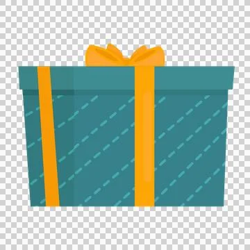 Gift box icon. Flat illustration of gift box vector icon for web Stock Illustration