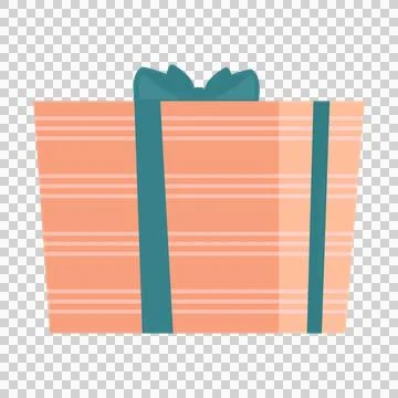 Gift box icon. Flat illustration of gift box vector icon for web Stock Illustration