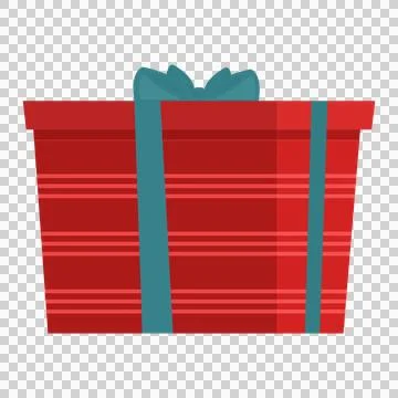 Gift box icon. Flat illustration of gift box vector icon for web Stock Illustration