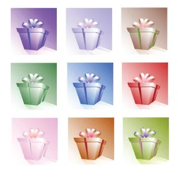 Gift box icon Stock Illustration