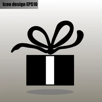 Gift, box, icon Stock Illustration