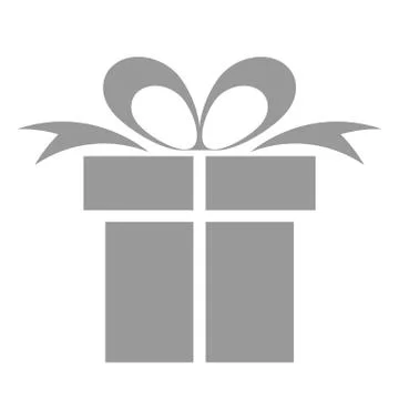 Gift in a box icon. Stock Illustration