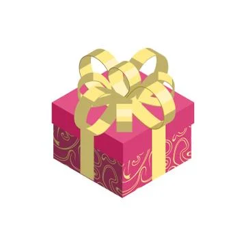 Gift box icon isolated on white background. Stock Illustration