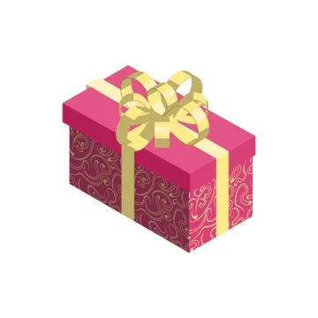Gift box icon isolated on white background. Stock Illustration
