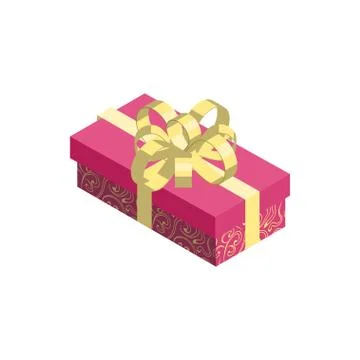 Gift box icon isolated on white background. Stock Illustration