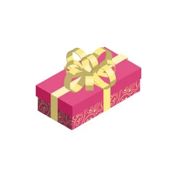 Gift box icon isolated on white background. Stock Illustration