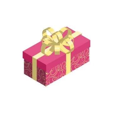 Gift box icon isolated on white background. Stock Illustration