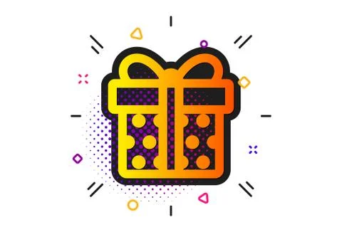 Gift box icon. Present sign. Vector Stock Illustration