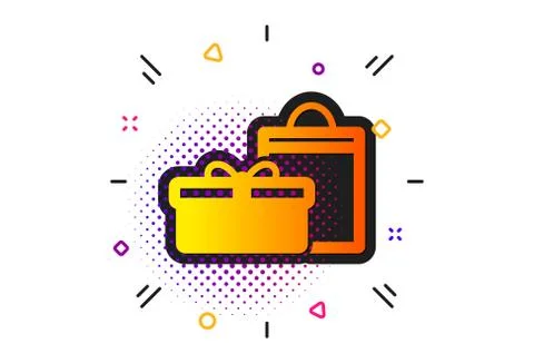 Gift box icon. Present sign. Vector Stock Illustration