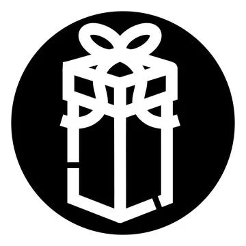 Gift box icon presenting celebration and surprise concept Stock Illustration