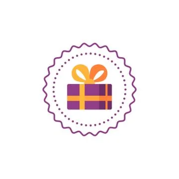 Gift box icon, special present idea Stock Illustration