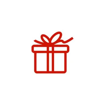 Gift box icon template Illustrazione stock
