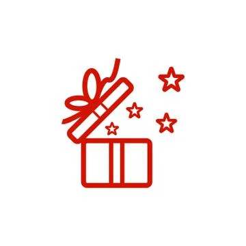 Gift box icon template 库存插图