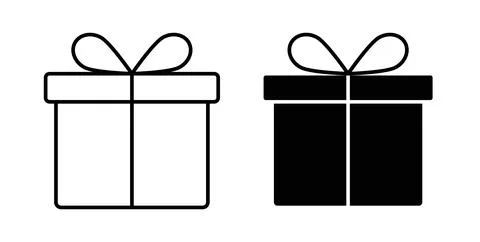 Gift box icon vector art Illustrations イラスト素材