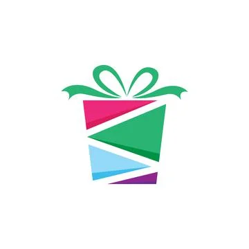 Gift Box Icon Vector Stock Illustration