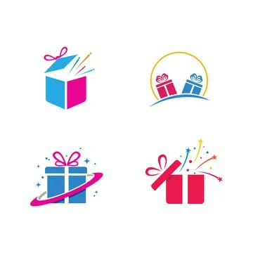 Gift Box Icon Vector Stock Illustration