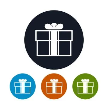 Gift Box icon, vector illustration Stock Illustration