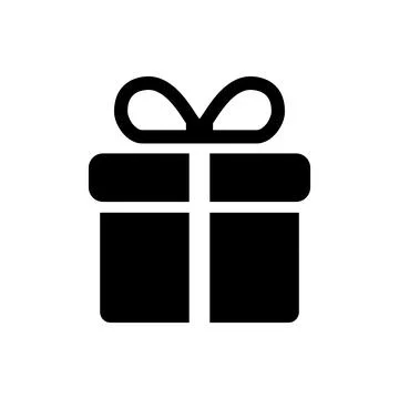 Gift box icon Vector illustration on a white background. Stock Illustration