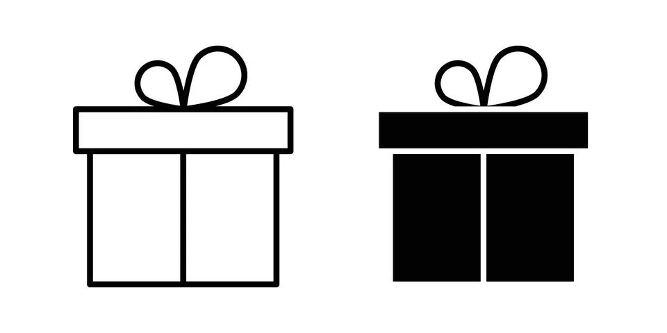 Gift box icon vector, illustration icon set Stock Illustration