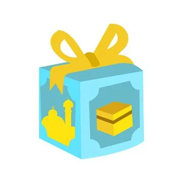 Gift box icon vector isolated on white background for your web and mobile 库存插图