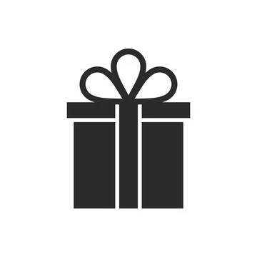 Gift Box Icon Vector Logo Template イラスト素材