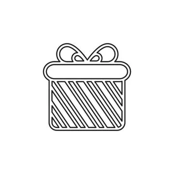 Gift box icon - vector present icon Stock Illustration