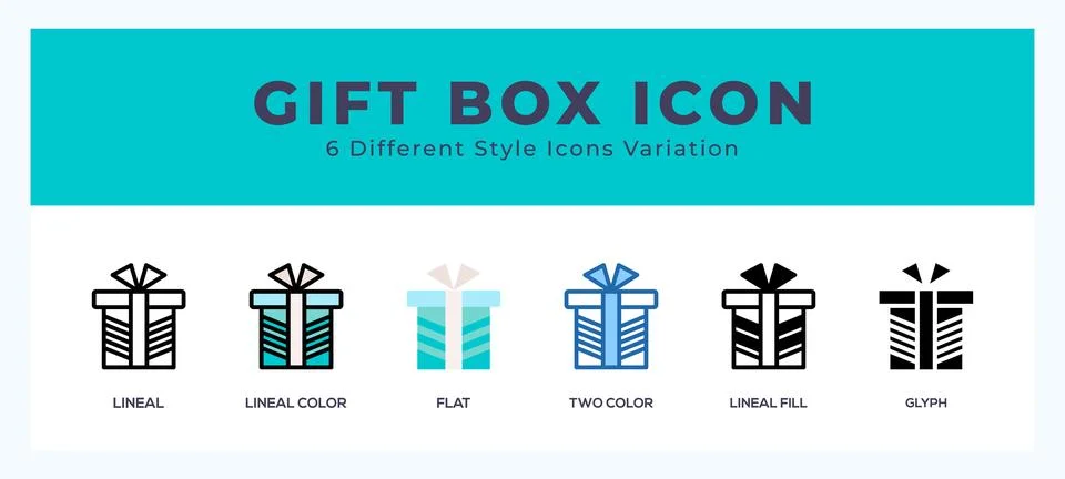 Gift box icon vector for web. and mobile app Illustrazione stock