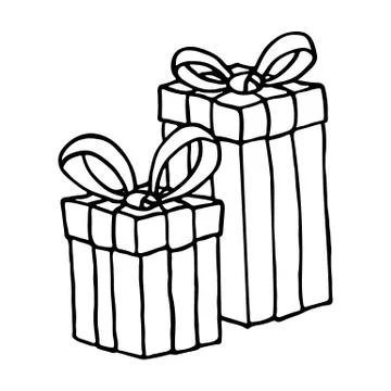 Gift box icon on a white background Stock Illustration