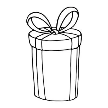 Gift box icon on a white background Stock Illustration