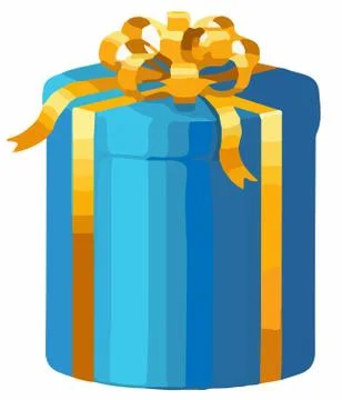 A gift box icon on white background Stock Illustration