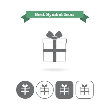 Gift box icons 스톡 일러스트