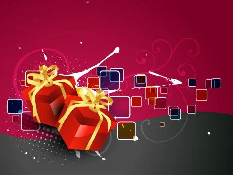 Gift box illustration Stock Illustration