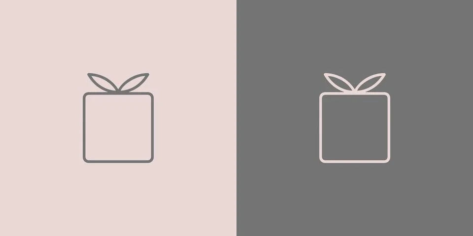 Gift box, illustration, vector Stock Illustration