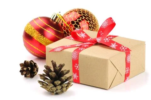 Gift box isolated Stock Photos