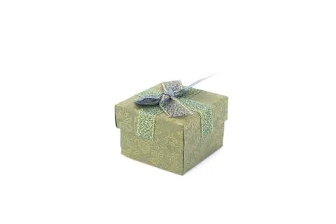 Gift box on isolated Stock Photos