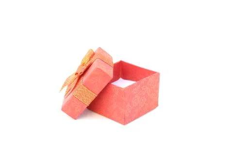 Gift box on isolated Stock Photos