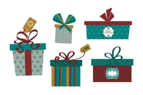 Gift box isolated present vector illustration Stock Illustration