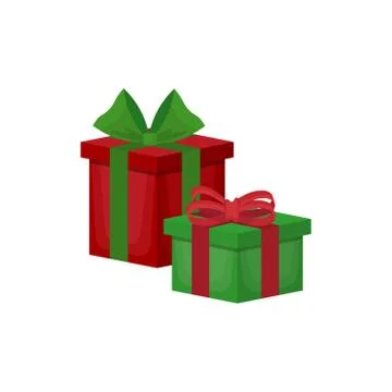 Gift box isolated on transparent background. Vector illustration. Stock Illustration