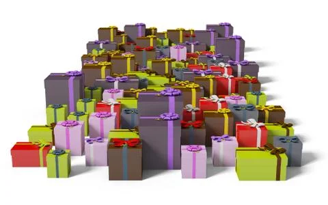 Gift box isolated on white background Stock Illustration