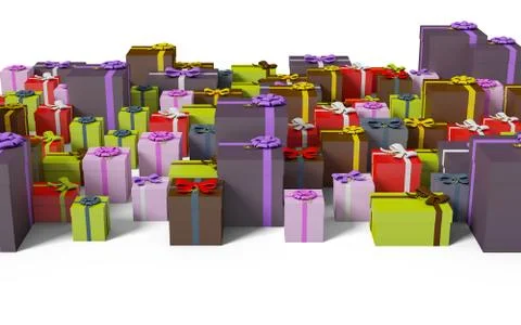 Gift box isolated on white background Stock Illustration