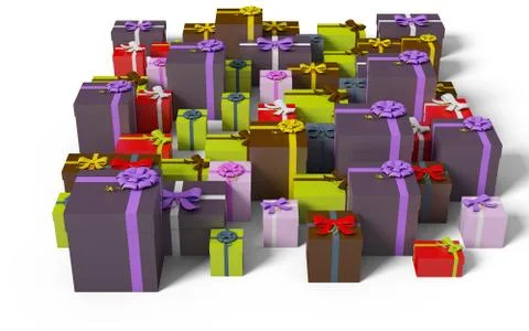 Gift box isolated on white background Stock Illustration