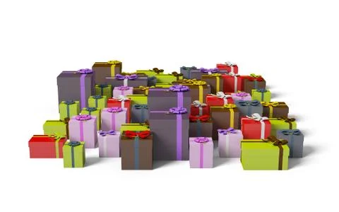 Gift box isolated on white background Stock Illustration