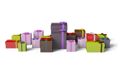 Gift box isolated on white background Stock Illustration