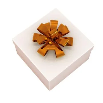 Gift box isolated on a white background Stock Illustration