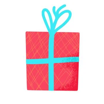 Gift box isolated on white background. Giftware. Holiday presents symbol. Vec Stock Illustration