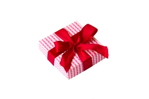 Gift box isolated on white background Stock Photos