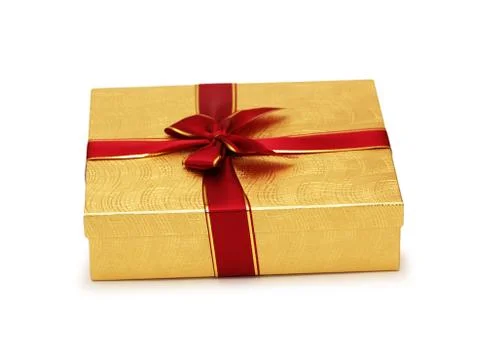 Gift box isolated on the white background 스톡 사진