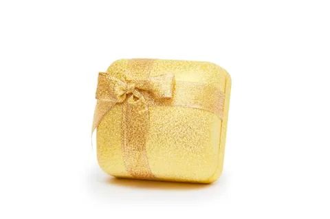 Gift box isolated on white background Foto stock