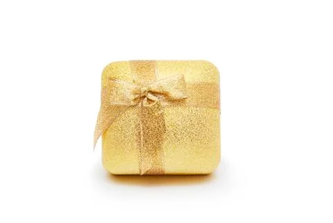 Gift box isolated on white background Stock Photos