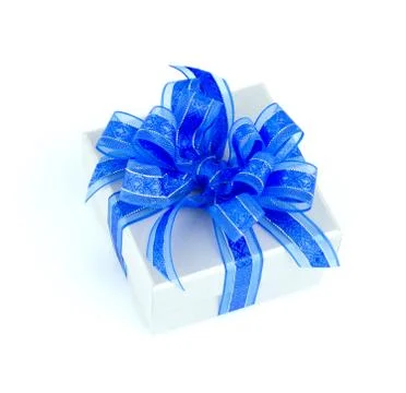 Gift box isolated white background Stock Photos
